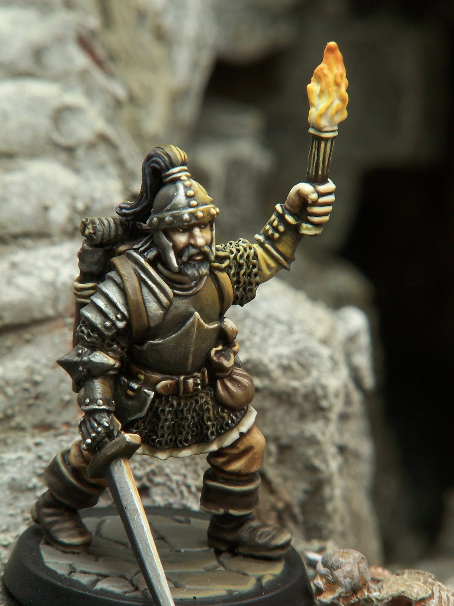 Fighter - Torch & Sword