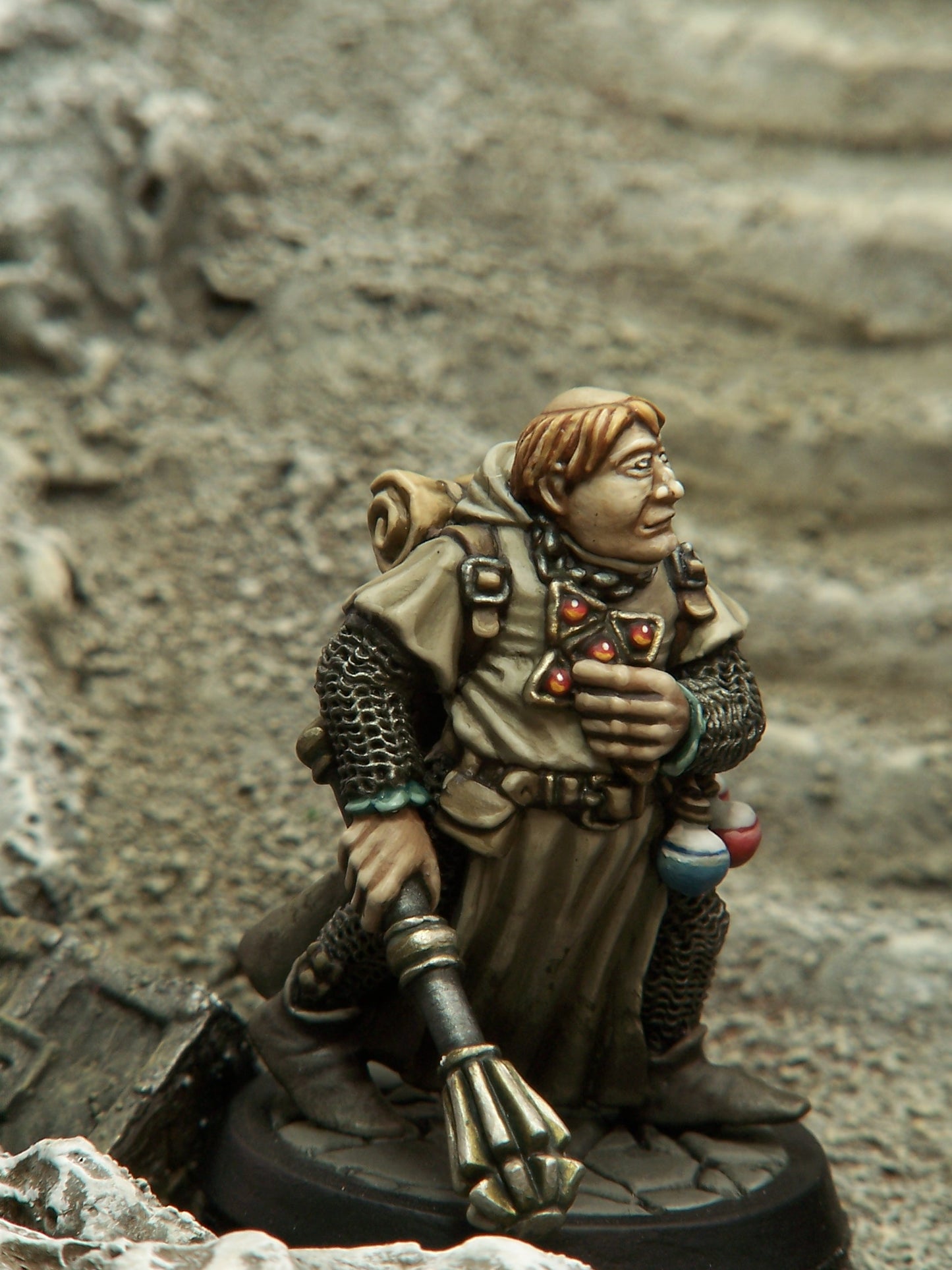 Cleric - Tonsure & Mace