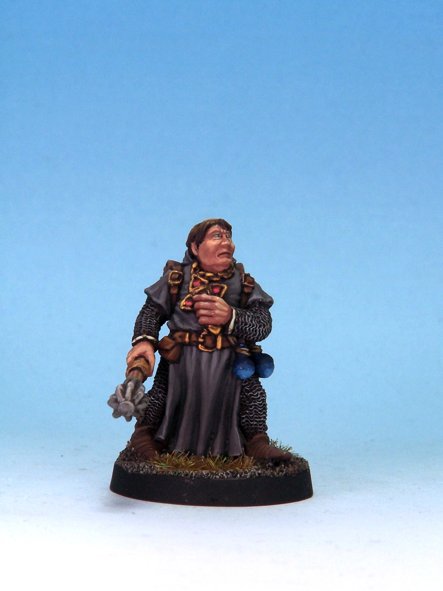 Cleric - Tonsure & Mace