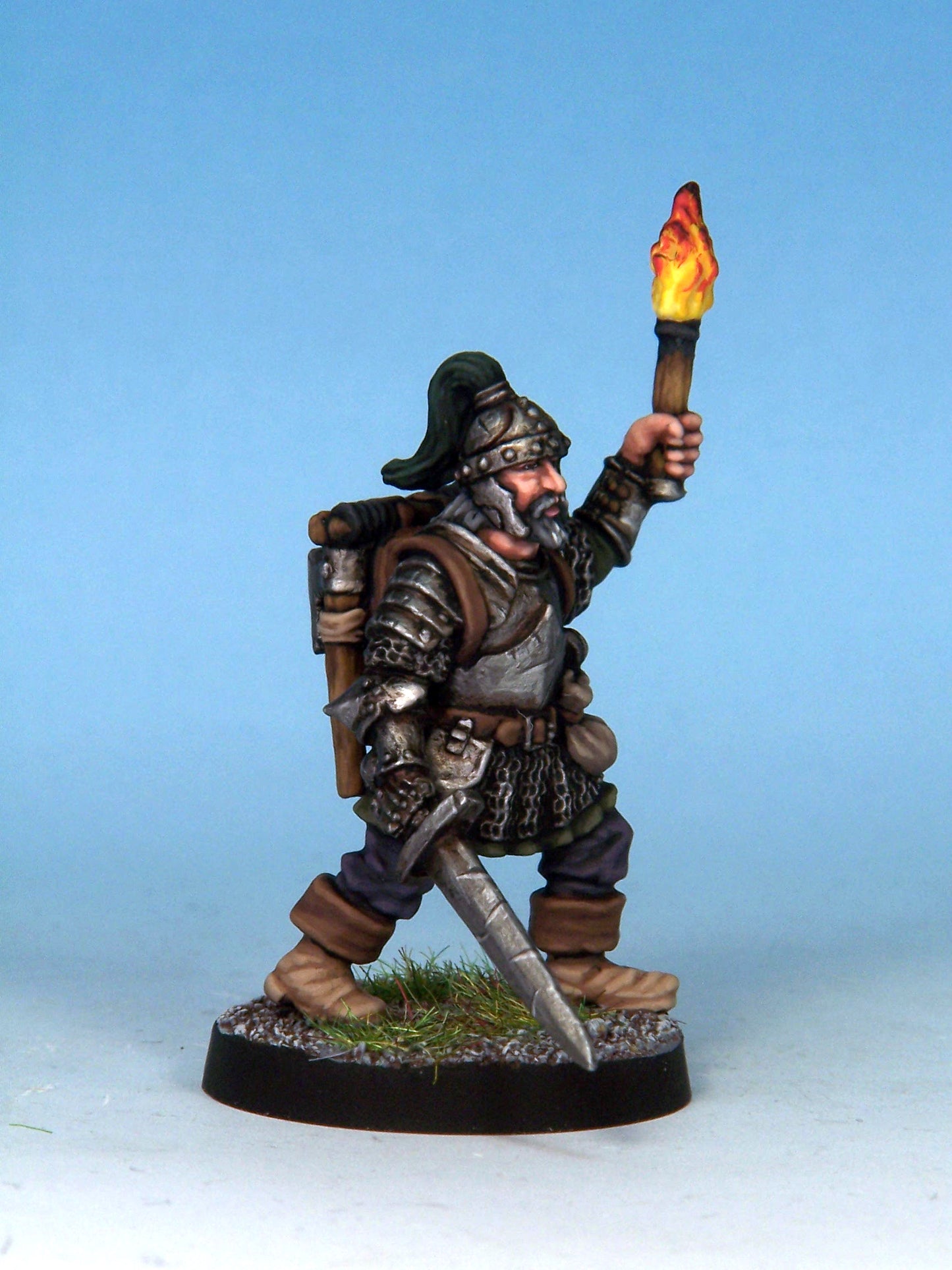 Fighter - Torch & Sword