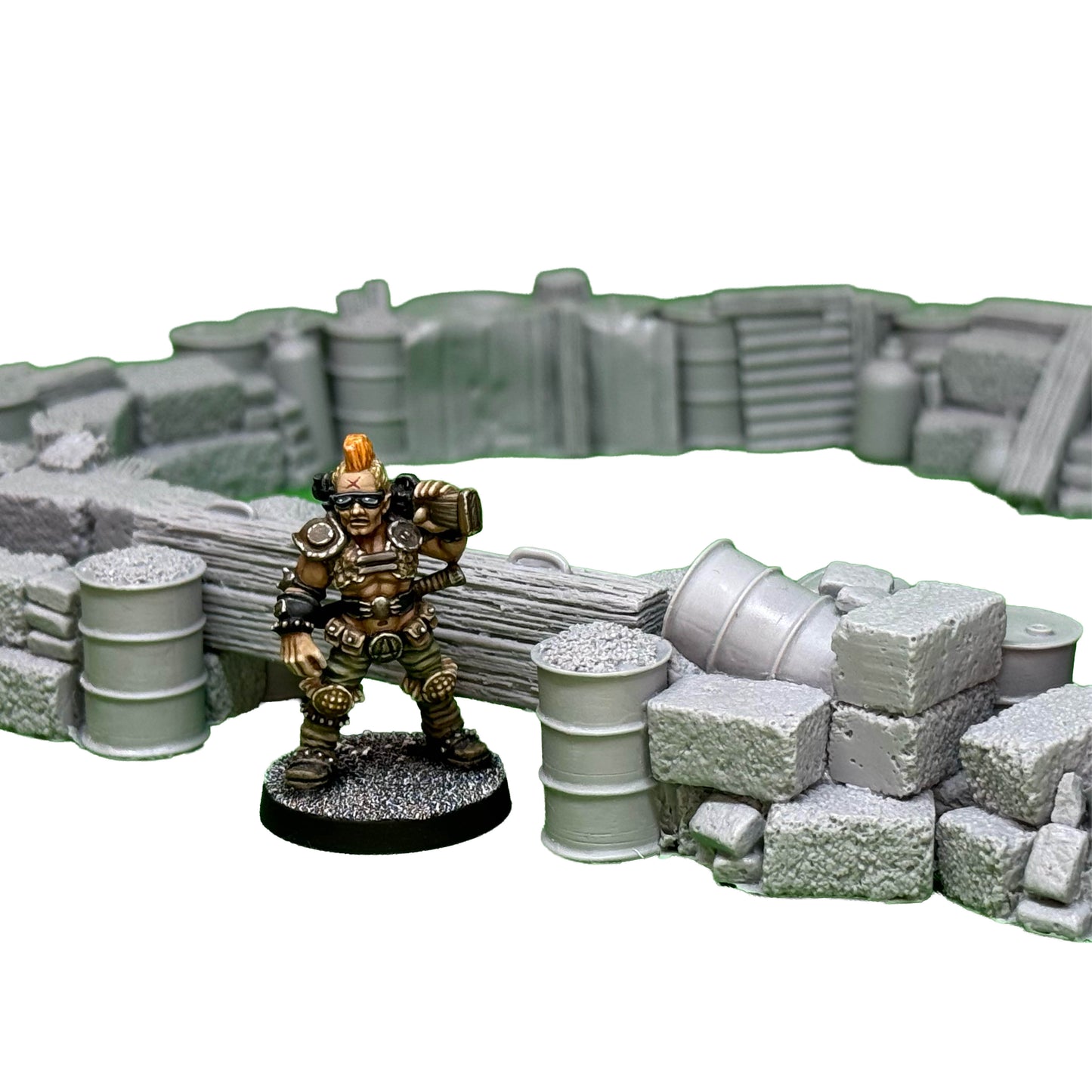 Cinder Block Barricades