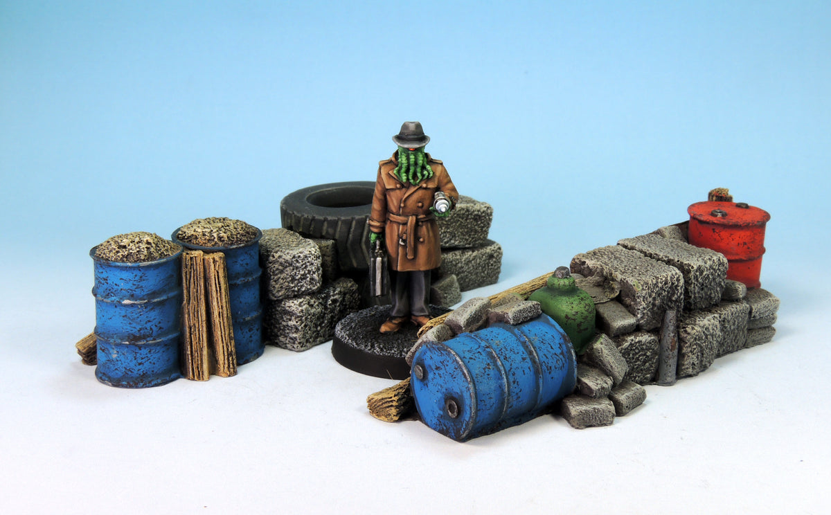 Cinder Block Barricades