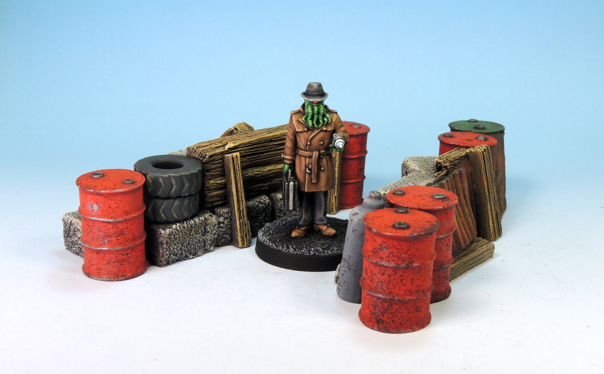 Cinder Block Barricades