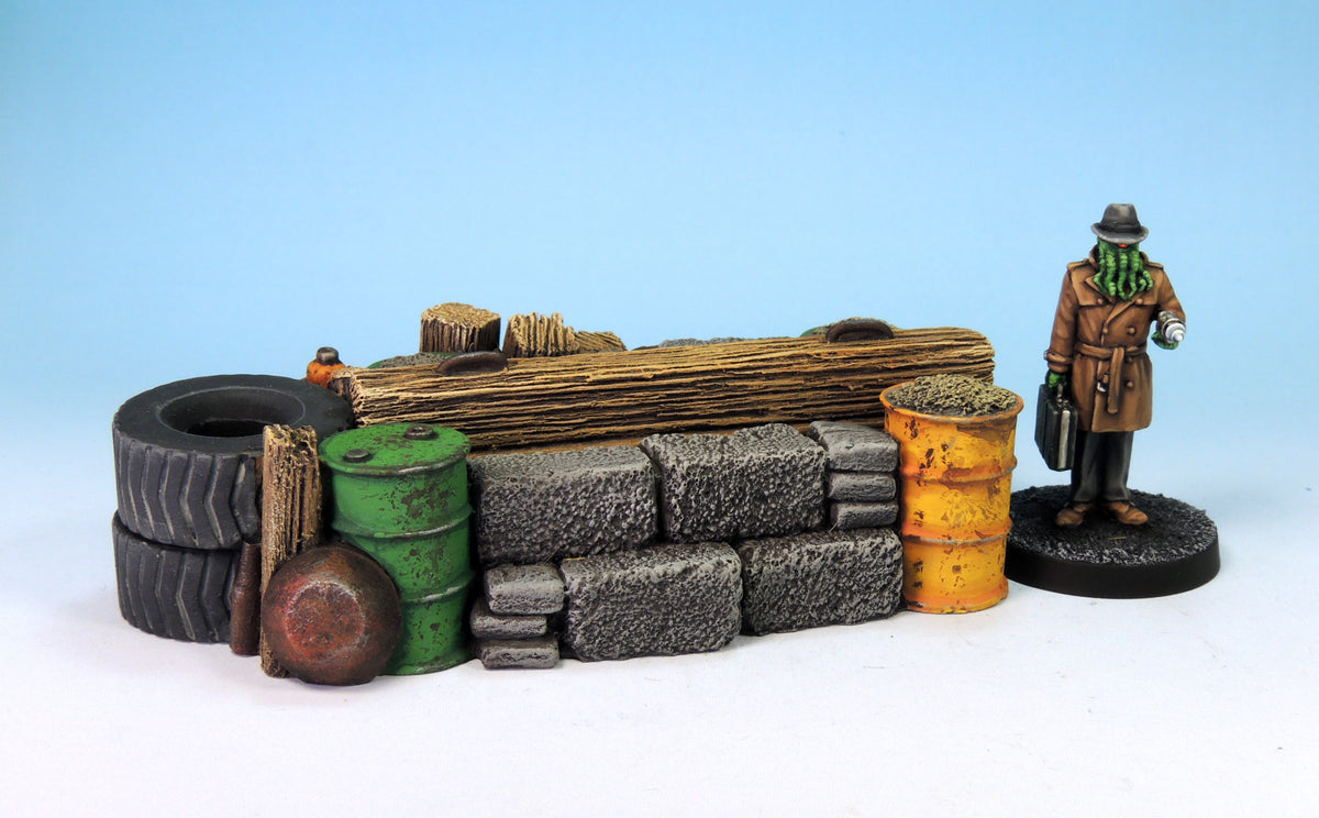 Cinder Block Barricades