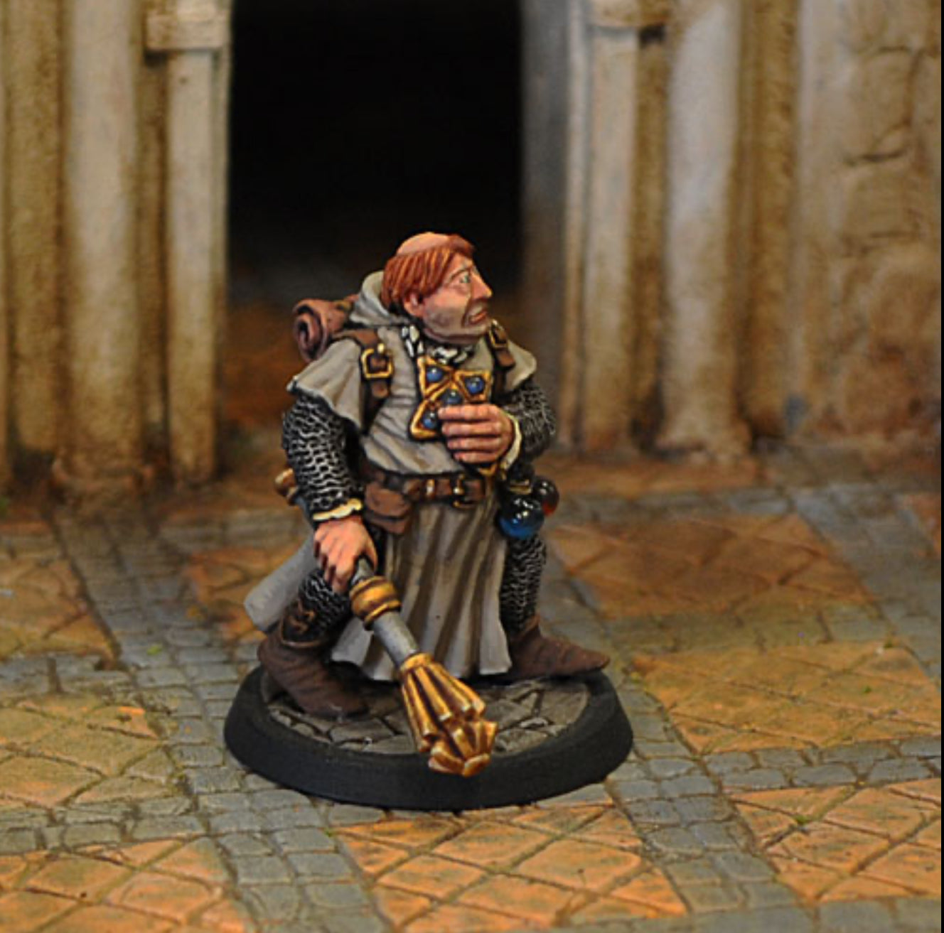 Cleric - Tonsure & Mace