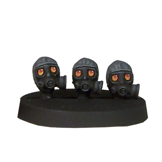 SAS gasmask heads