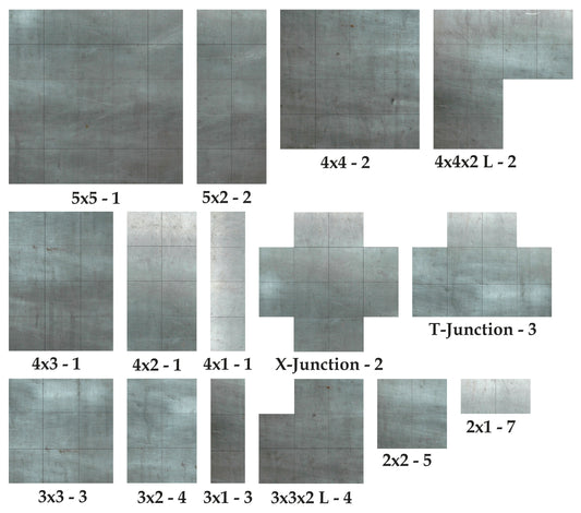 Steel Blue Floor Tiles